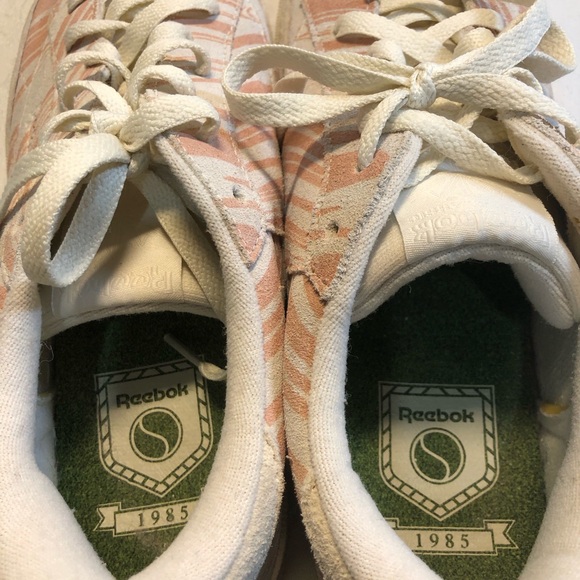 Reebok Club C 85 Men’s Size 11 Sneakers pink swirl design suede - Picture 9 of 12